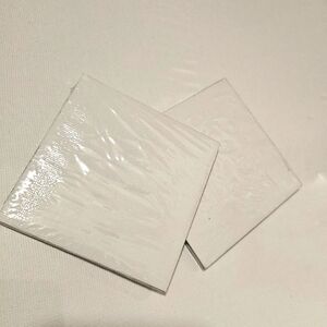 4 White Mini Canvases